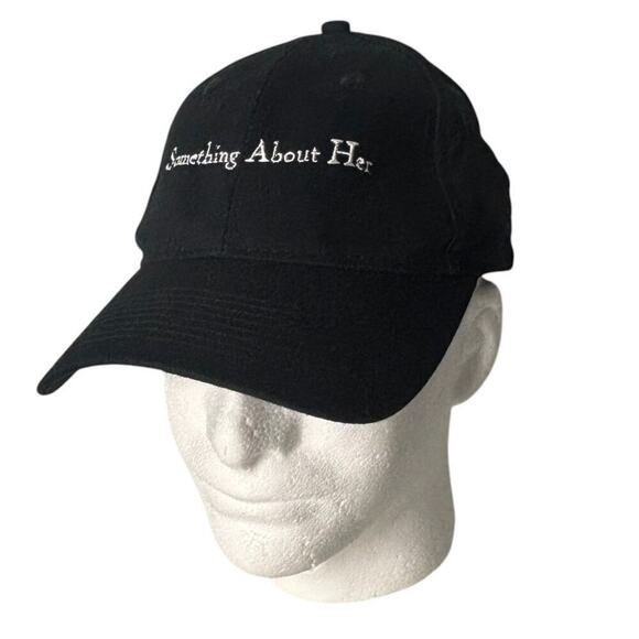 Port & Company "Something About Her" Baseball Cap Black Adjustable OS - Picture 1 of 7